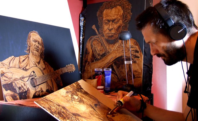 Pyrography (wood burning)