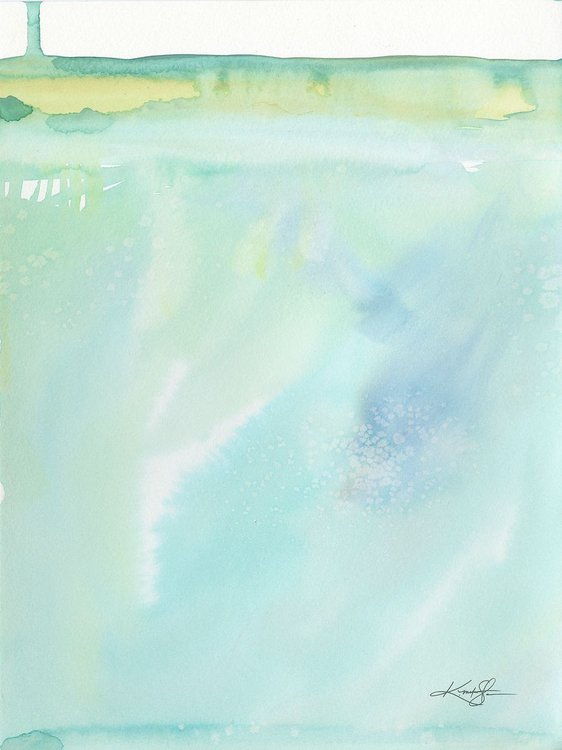 Serene Moments 75 Abstract Minimalist Watercolor Painting