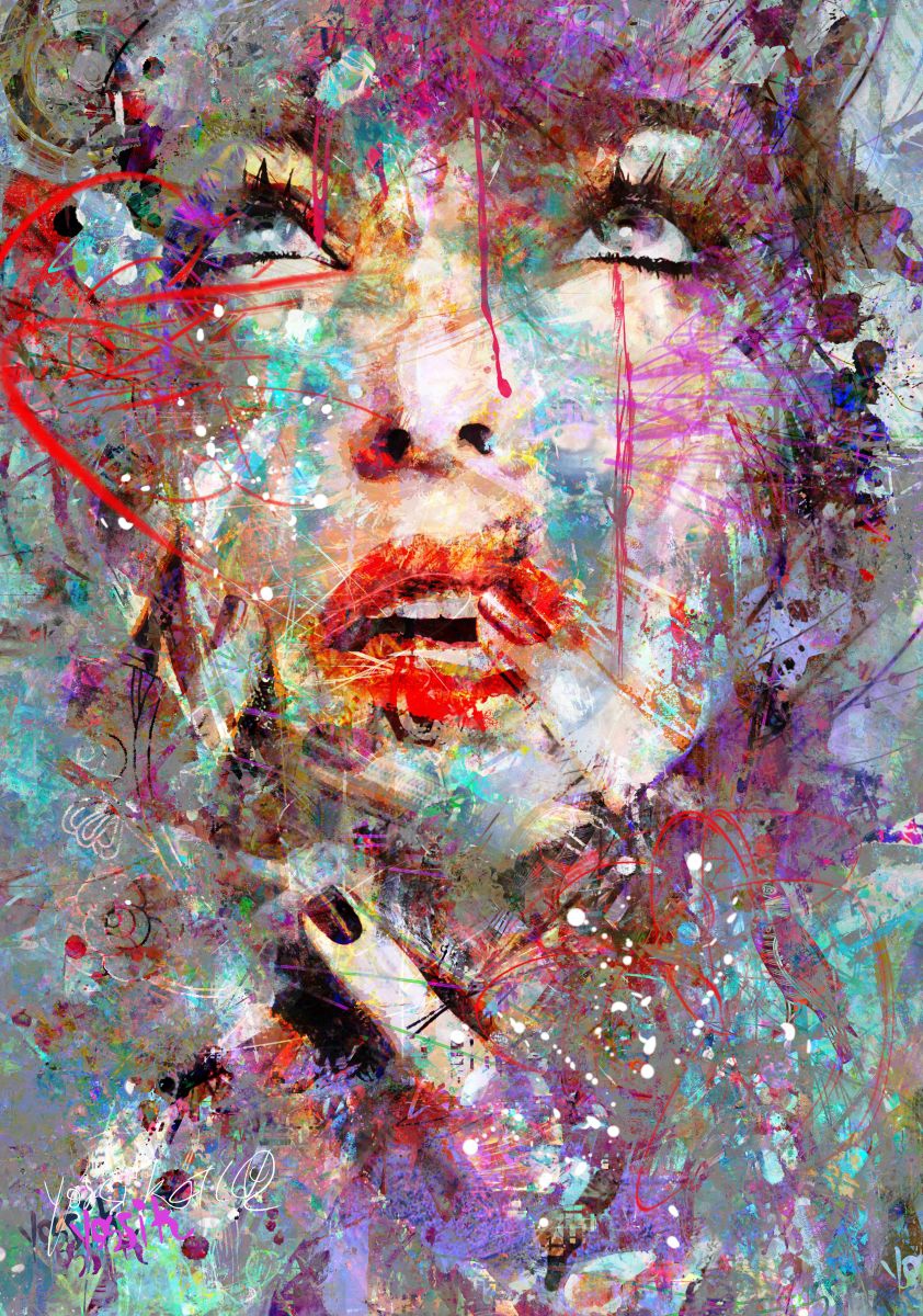 Unique Bluprint 2016 Acrylic Painting By Yossi Kotler Artfinder