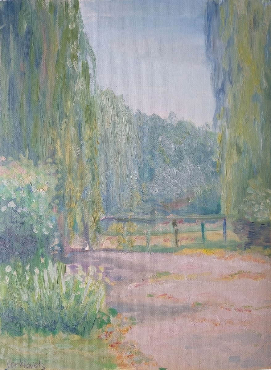 Summer garden. Oil painting by Mag Verkhovets | Artfinder