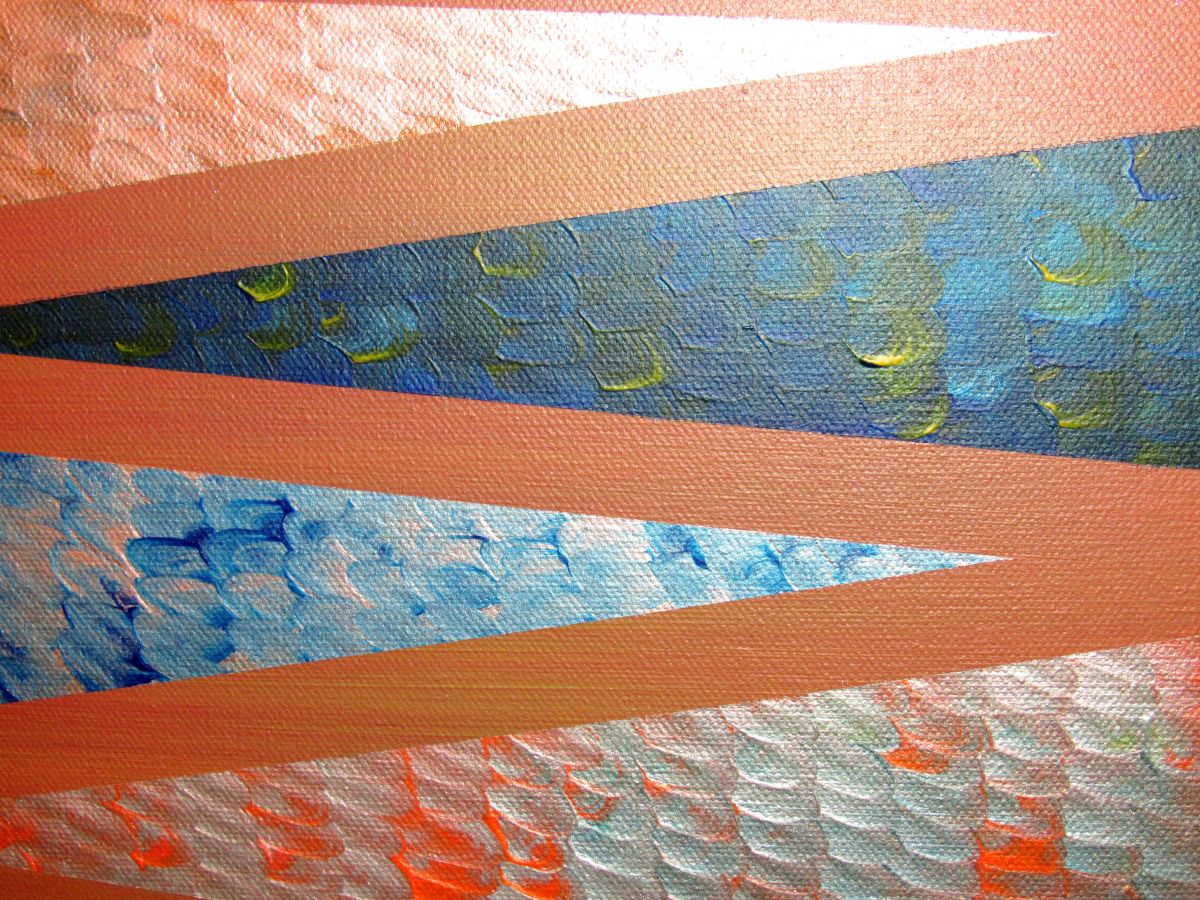 Zig Zag (2016) Acrylic painting by Erika Colgrove Artfinder