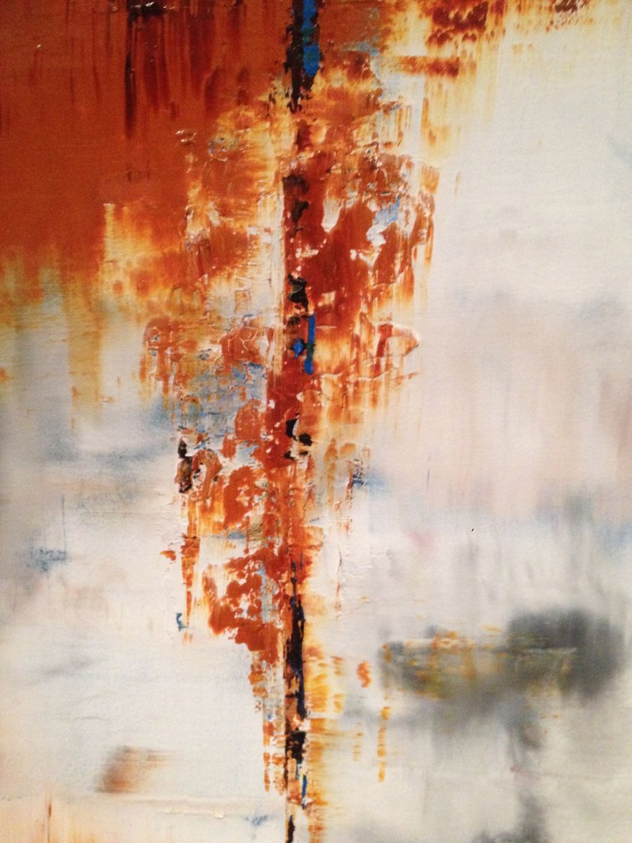 Rust vii abstract painting (2016) Oil painting by Matthew Withey